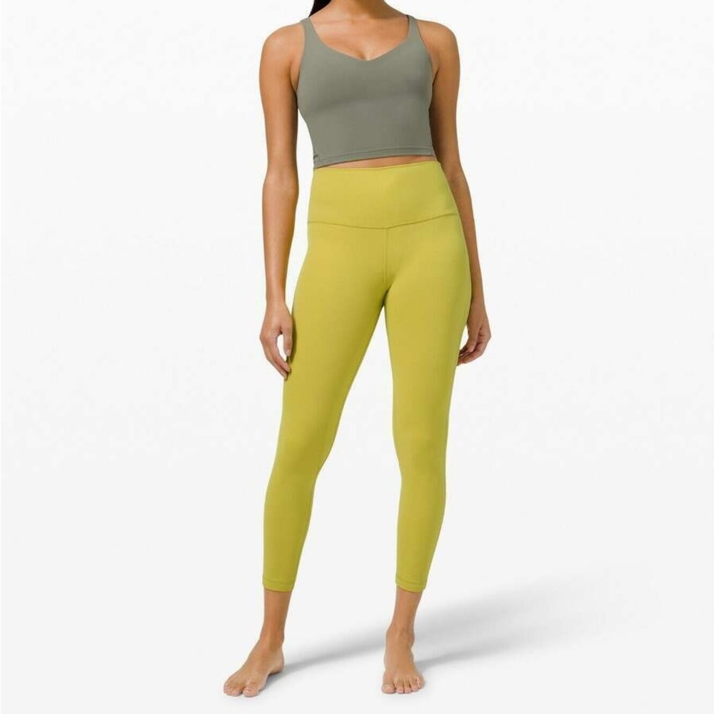 Lululemon Align Leggings 25” in Yellow Pear size 4 - Picture 2 of 9